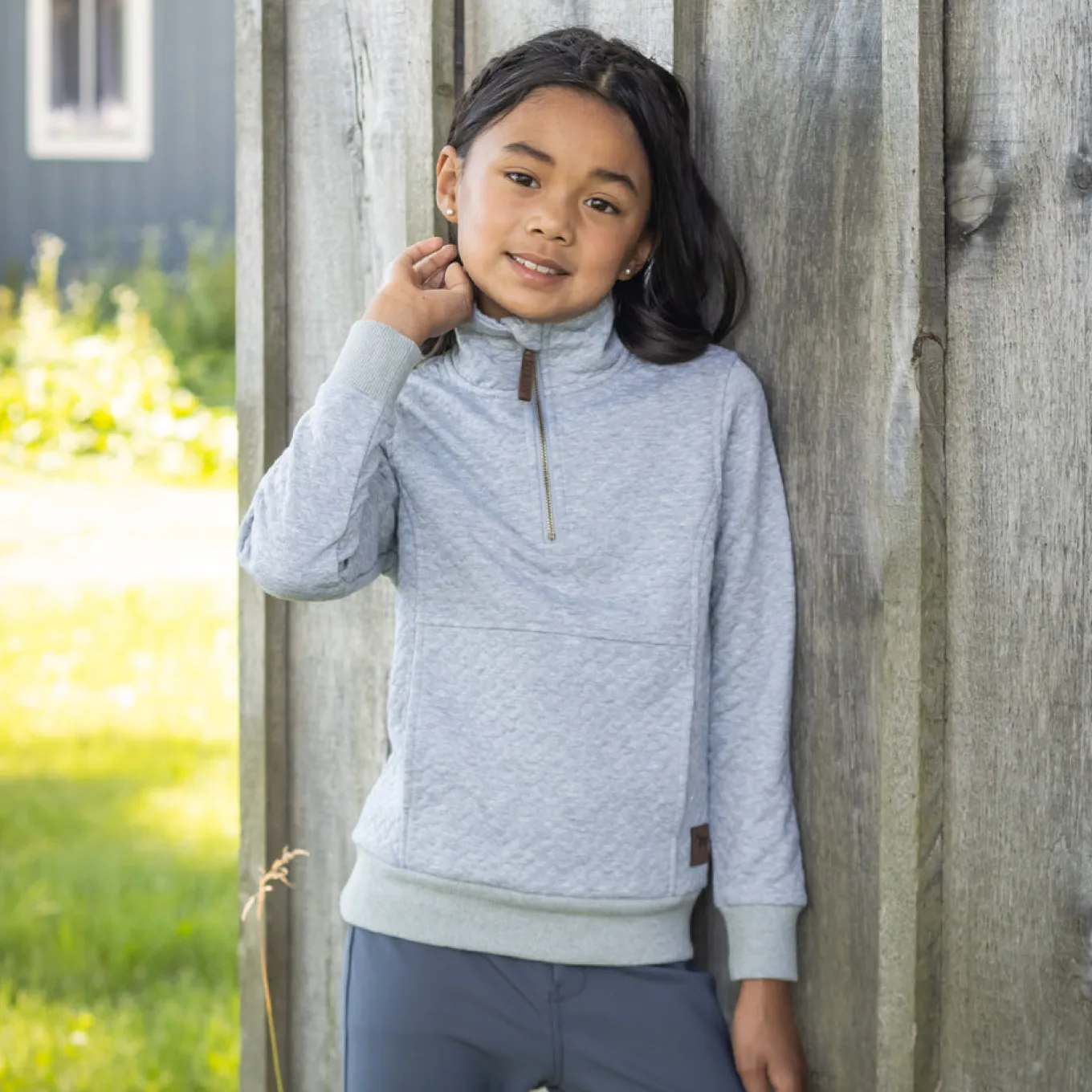 Aerion Adelia Quarter Zip Quilt Sweatshirt - Kids'