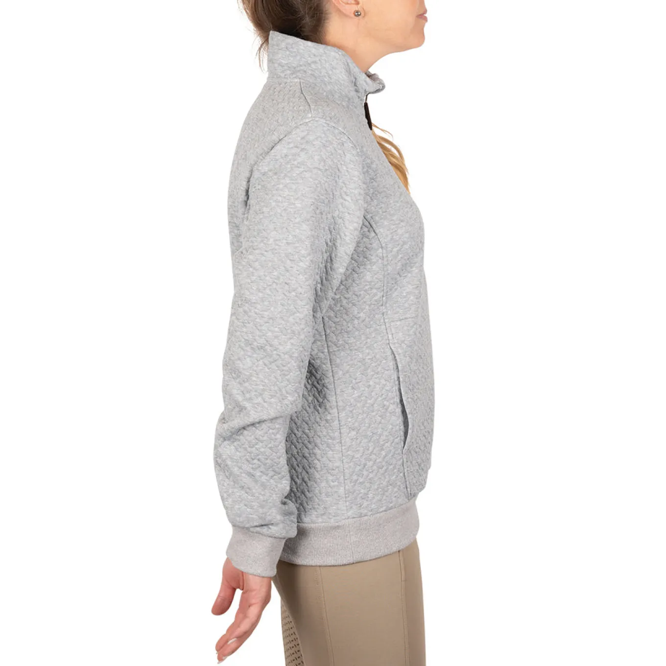 Aerion Adelia Quarter Zip Quilt Sweatshirt