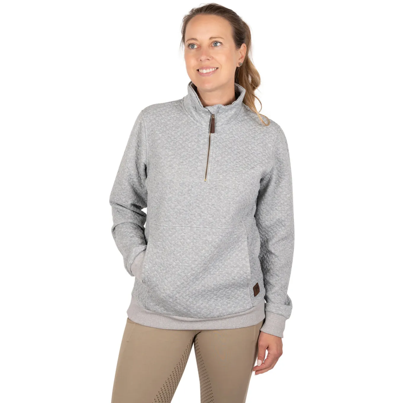 Aerion Adelia Quarter Zip Quilt Sweatshirt