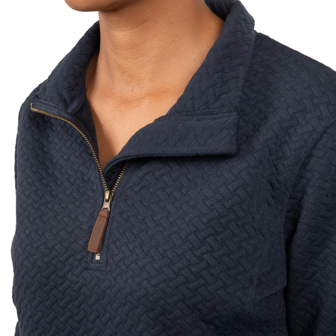 Aerion Adelia Quarter Zip Quilt Sweatshirt