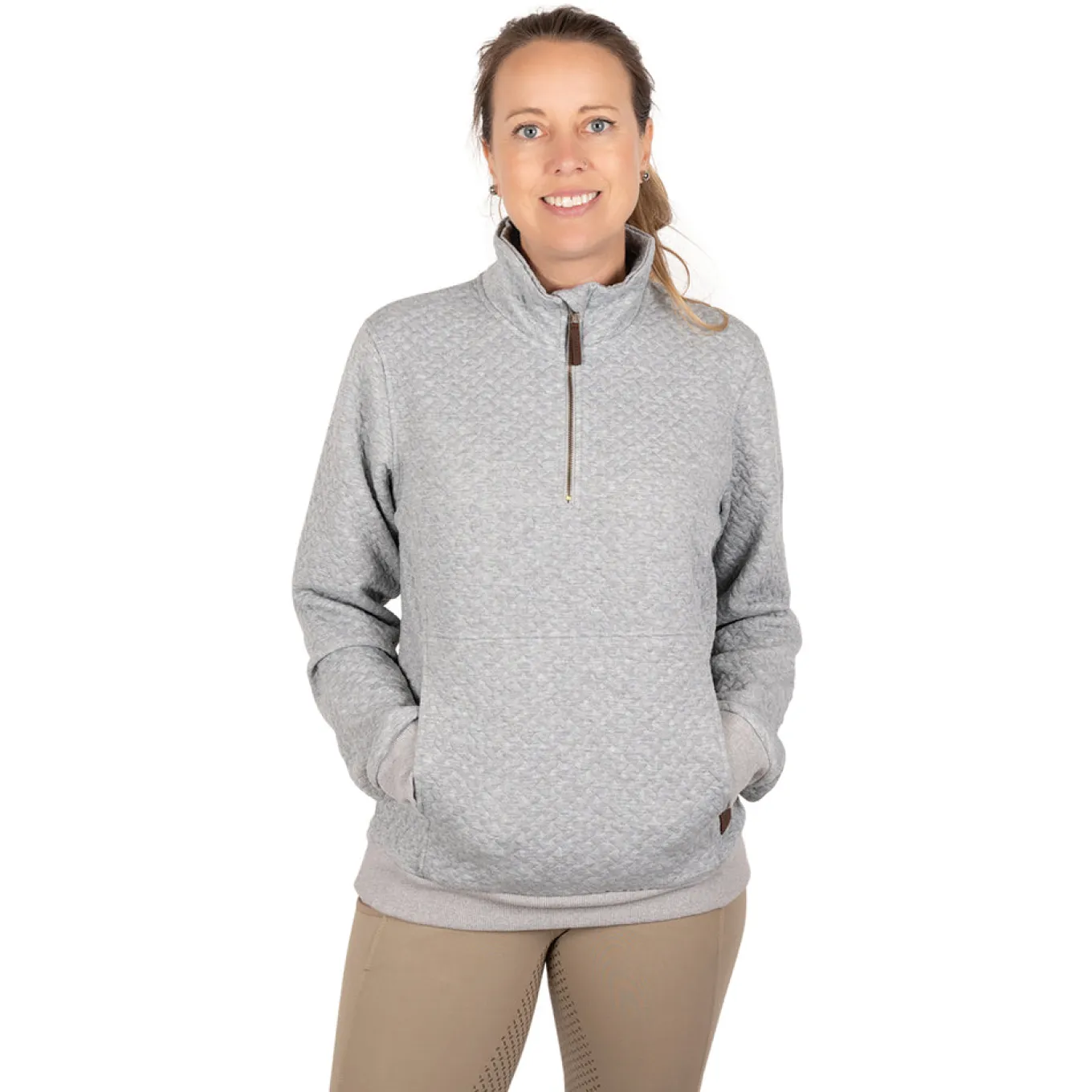 Aerion Adelia Quarter Zip Quilt Sweatshirt