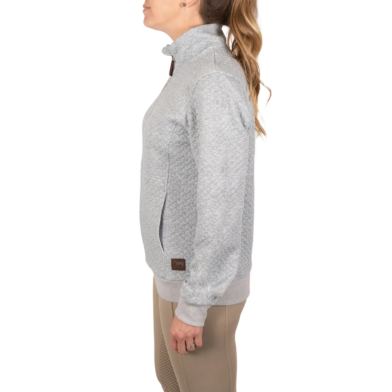 Aerion Adelia Quarter Zip Quilt Sweatshirt