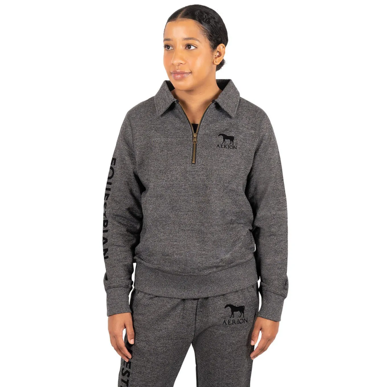 Aerion Equestrian Quarter Zip Polo Sweatshirt