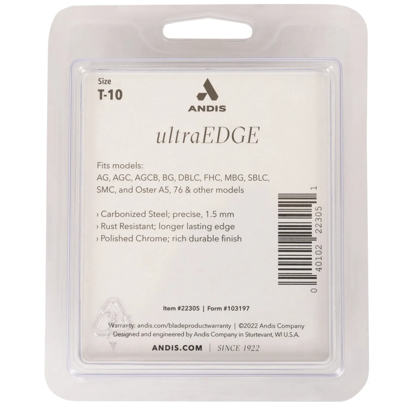 Andis Ultra Edge T10 Wide Blade