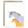 Art Of Melodious Unicorn Mom Greeting Card