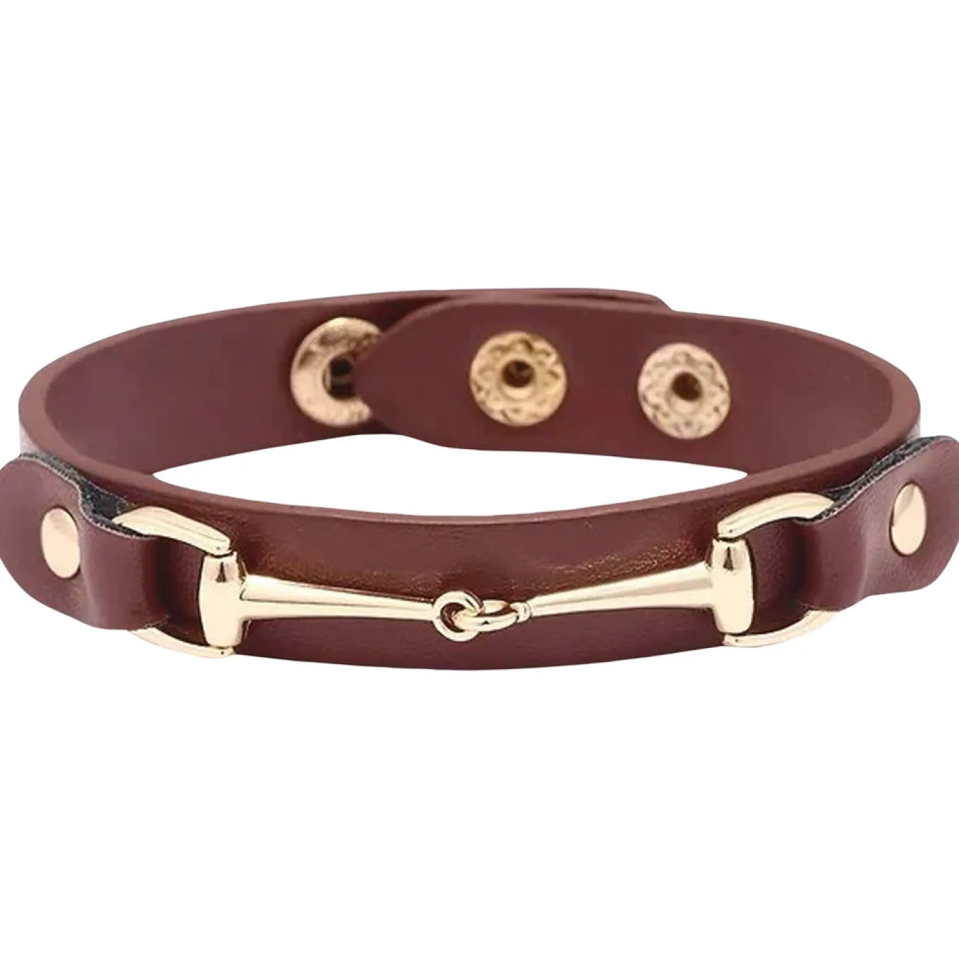 AWST Vegan Leather Snaffle Bit Bracelet
