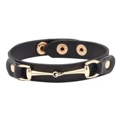 AWST Vegan Leather Snaffle Bit Bracelet