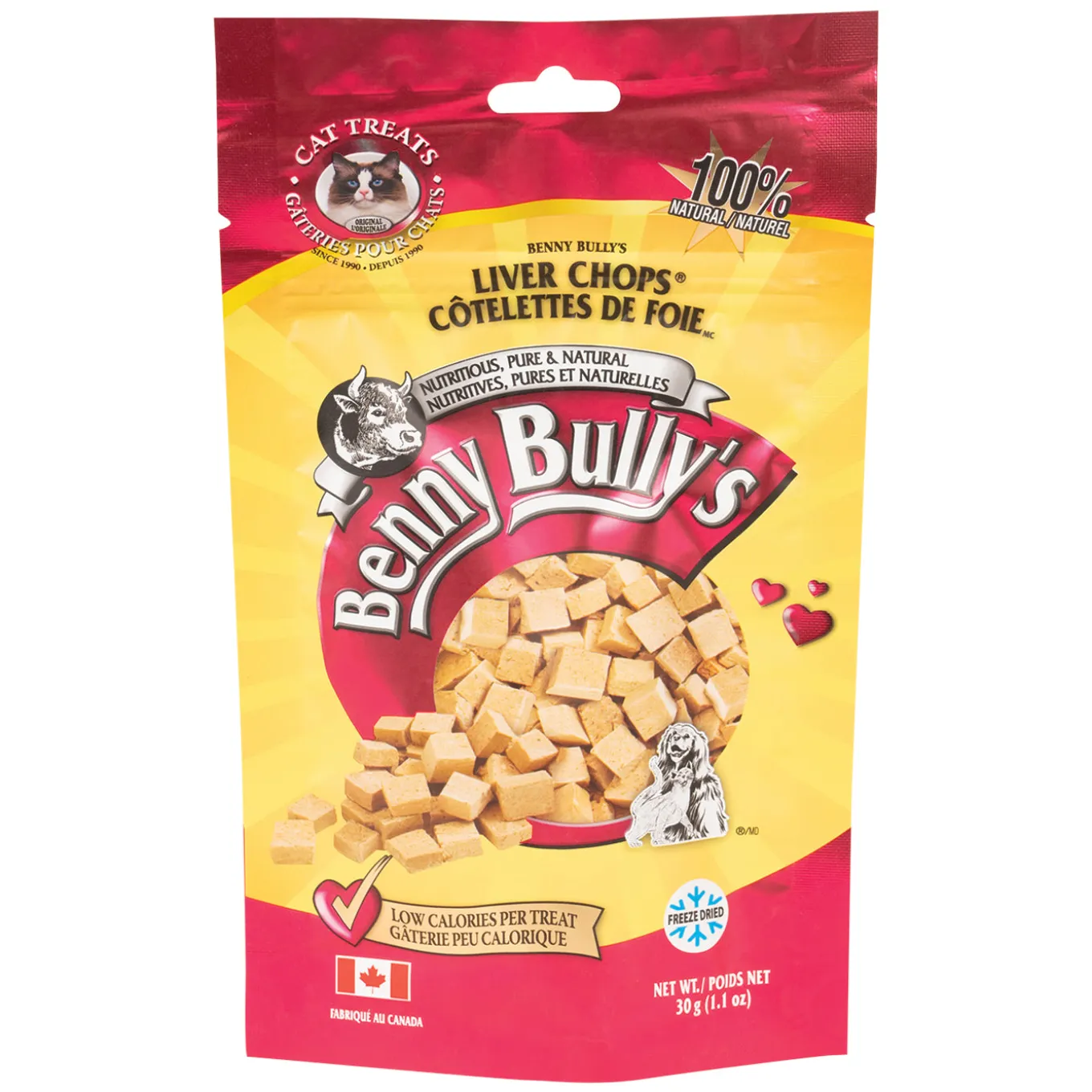Benny Bully's Liver Chops Cat Treats 30 g