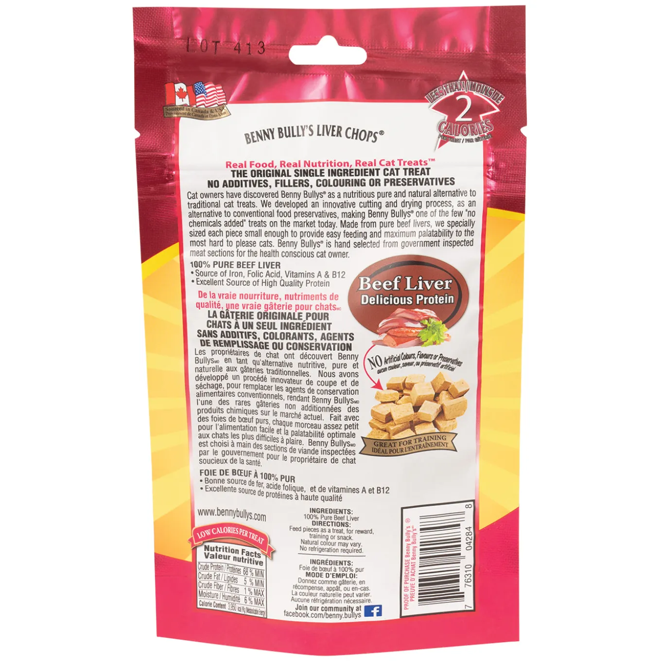 Benny Bully's Liver Chops Cat Treats 30 g