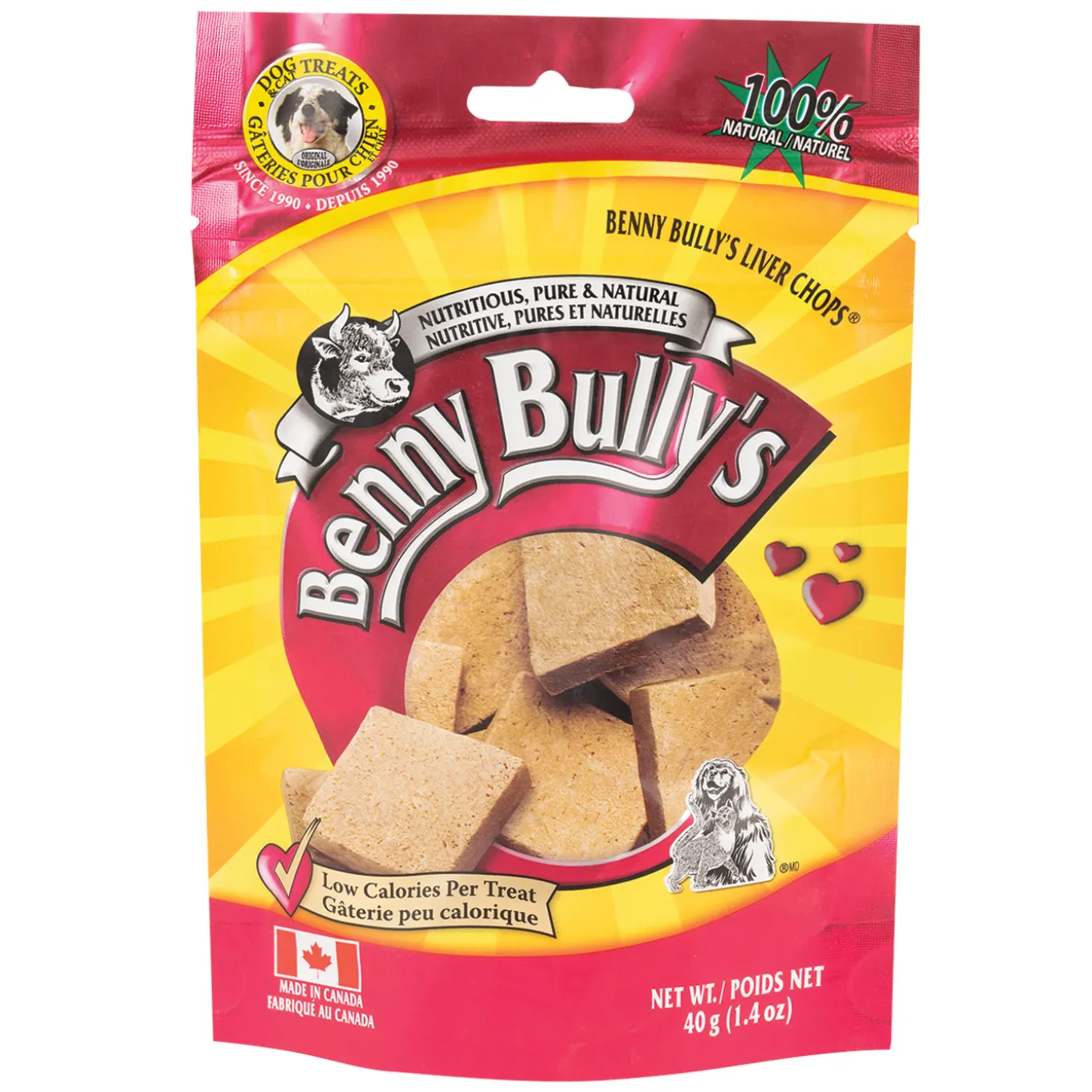 Benny Bully's Liver Chops Dog Treats 40 g