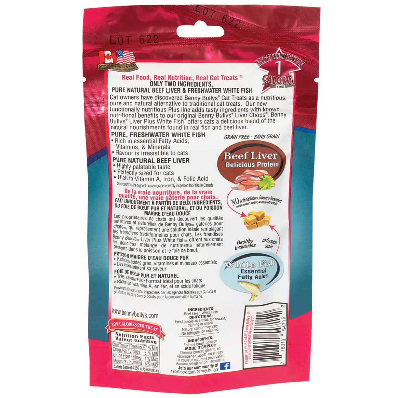 Benny Bully's Liver Plus Fish Cat Treats 25 g