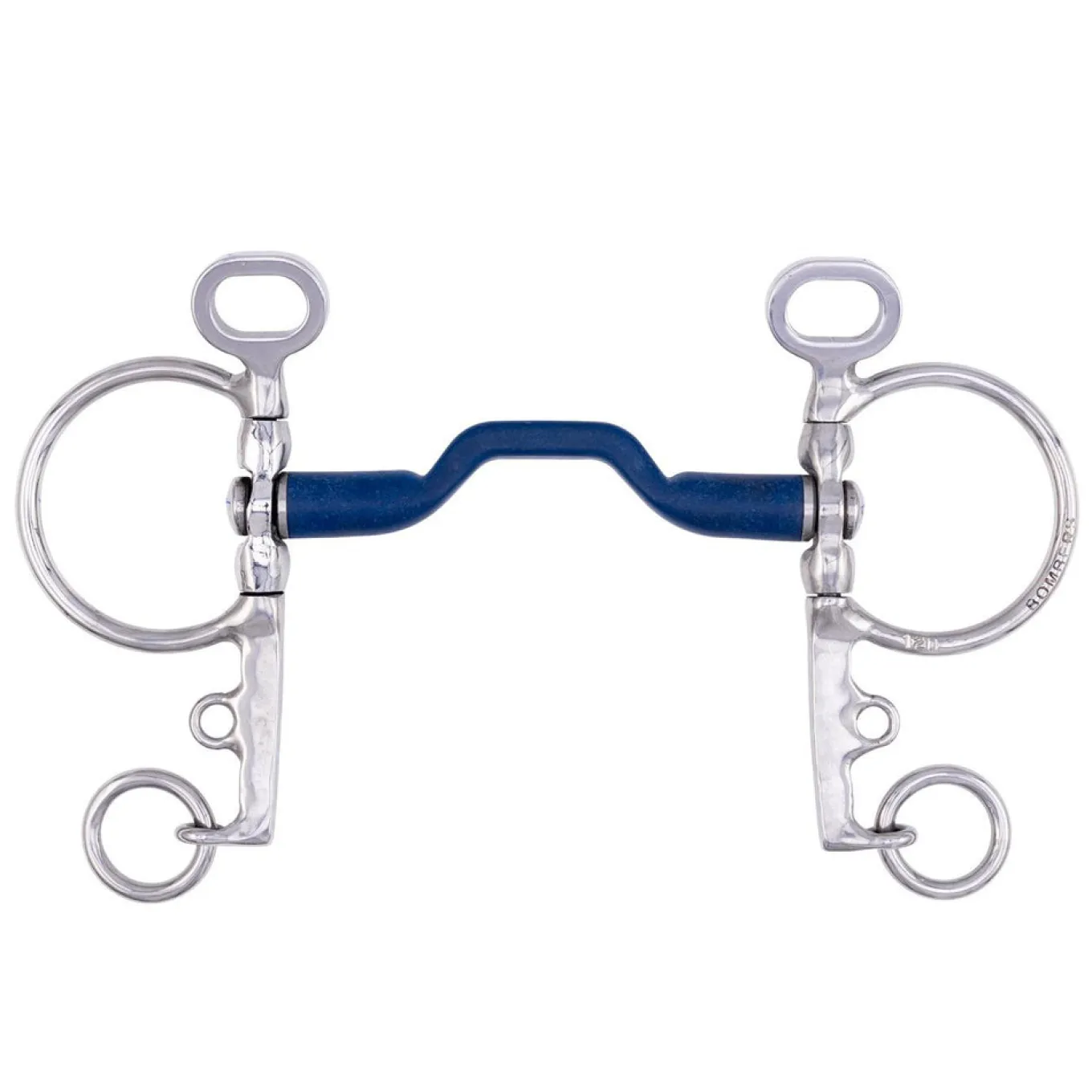 Bombers Pelham 55 Bomber Blue Bit W/ Swivel