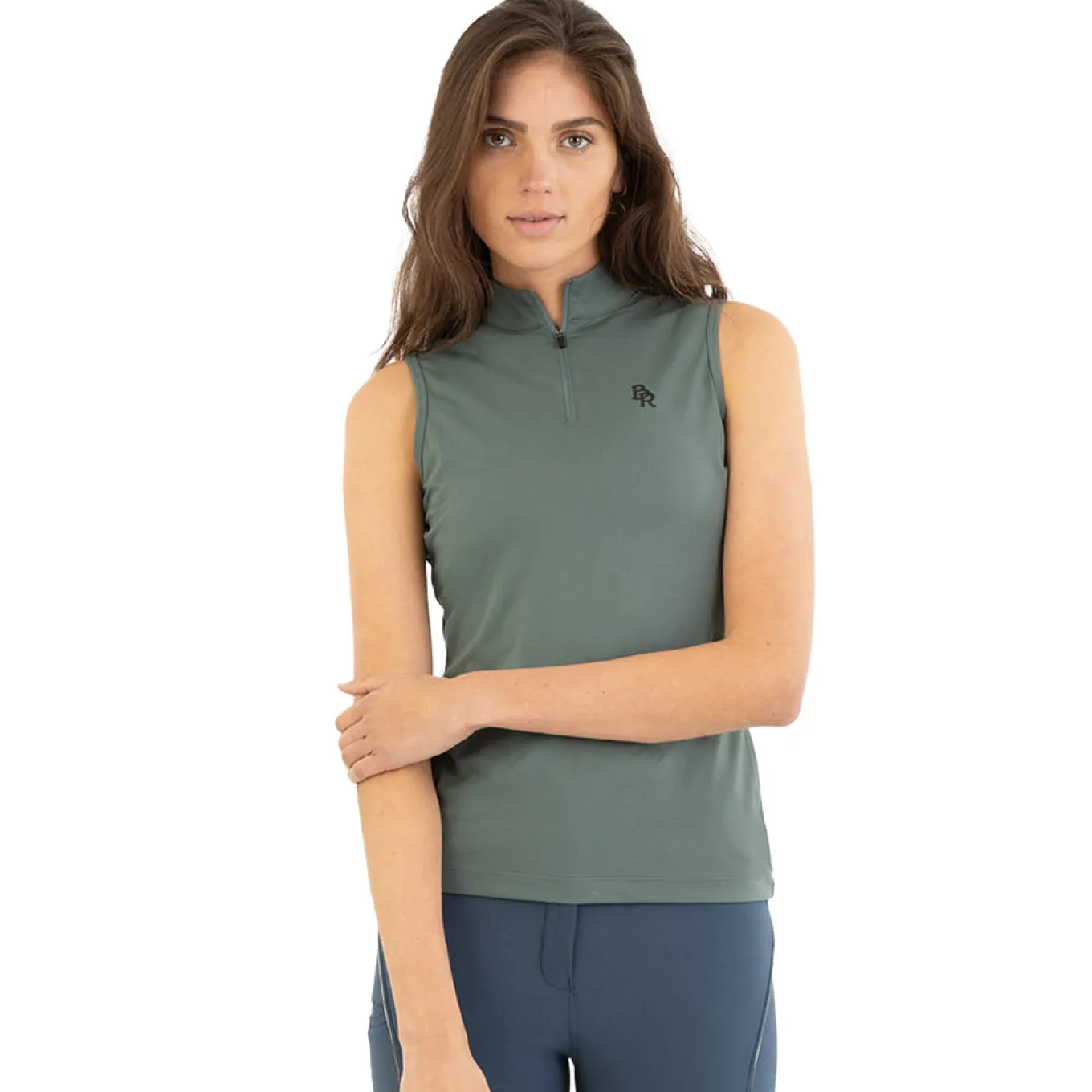 BR Isis Sleeveless Quarter Zip Top