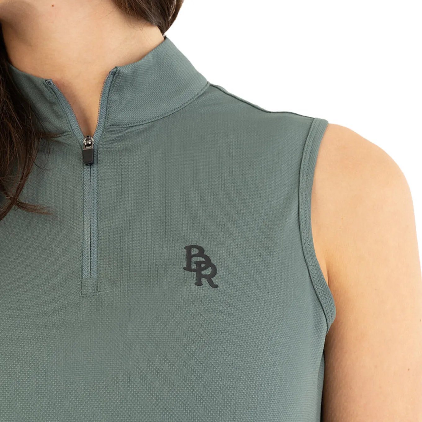 BR Isis Sleeveless Quarter Zip Top
