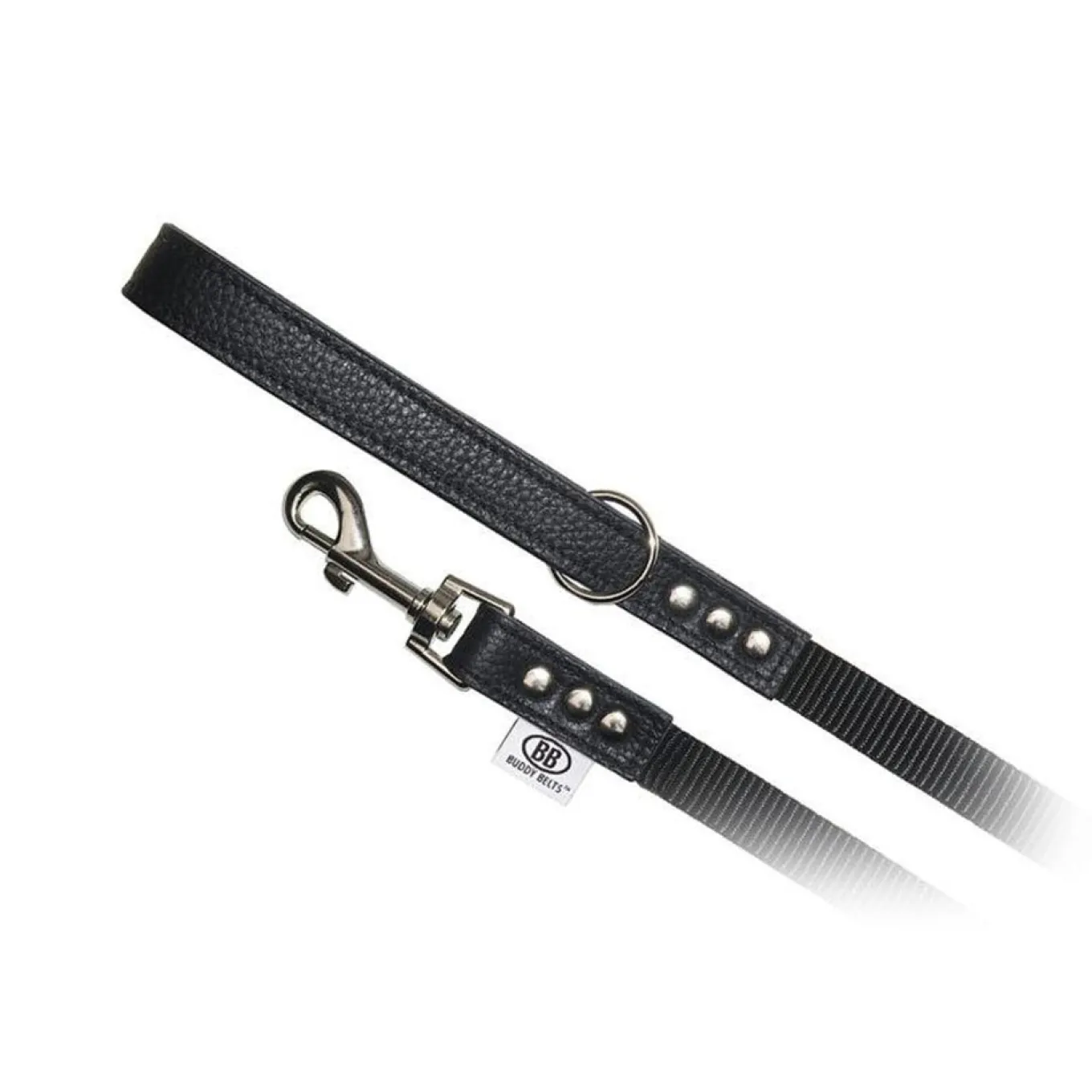Buddy Belt Accent Leather & Nylon Leash 1.3 cm x 1.2 m