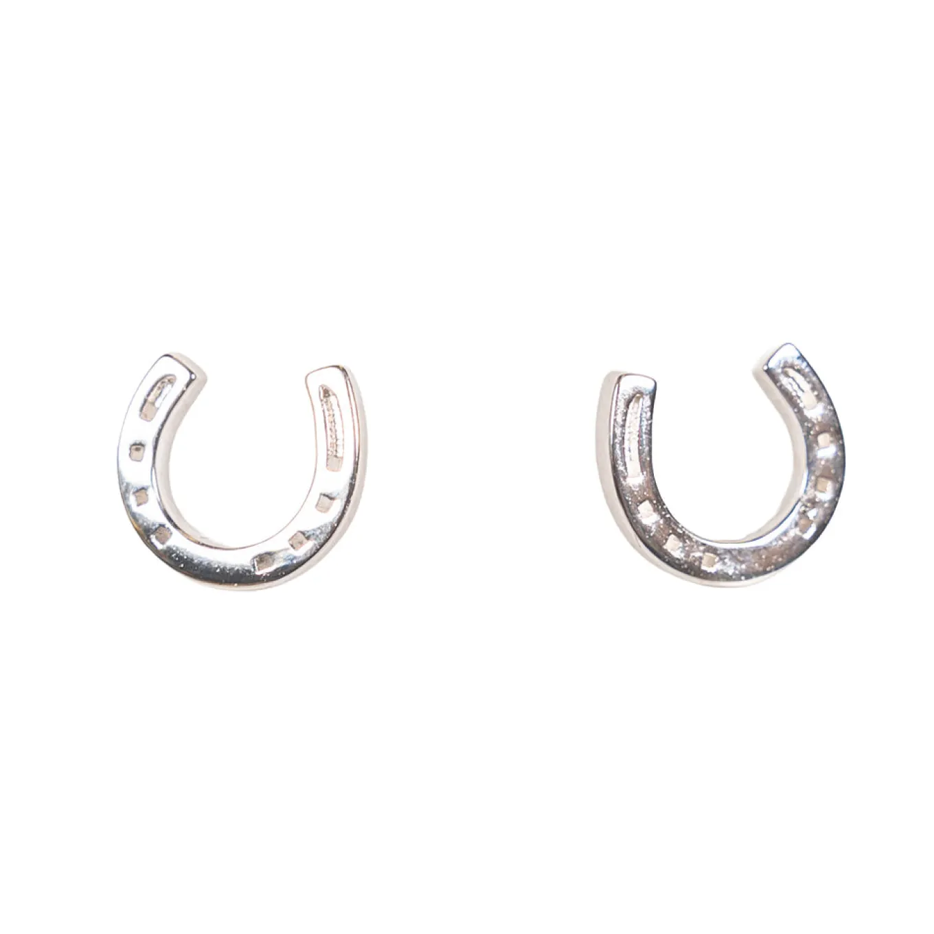 Cinto x Kelly Herd Silver Horseshoe Pendant Earrings