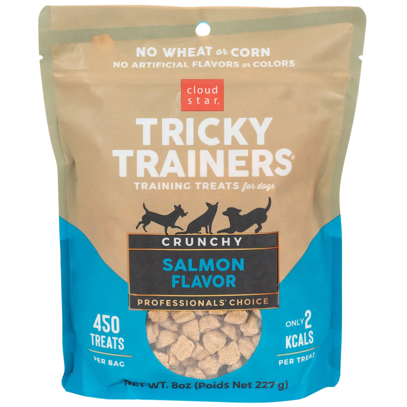 Cloud Star Tricky Trainers Crunchy Salmon Dog Treats 226 g