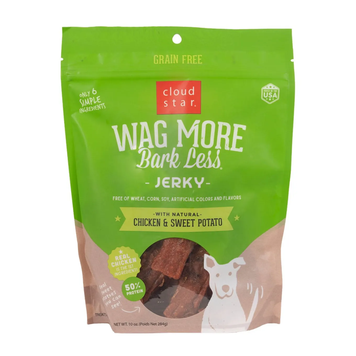 Cloud Star Wag More Bark Less Chicken Jerky Dog Treats 283 g