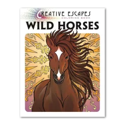 Creative Escapes Wild Horses Colouring Book