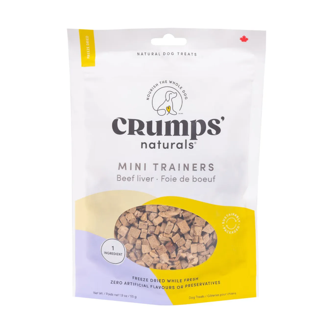Crumps Freeze-Dried Beef Liver Mini Trainers 55 g