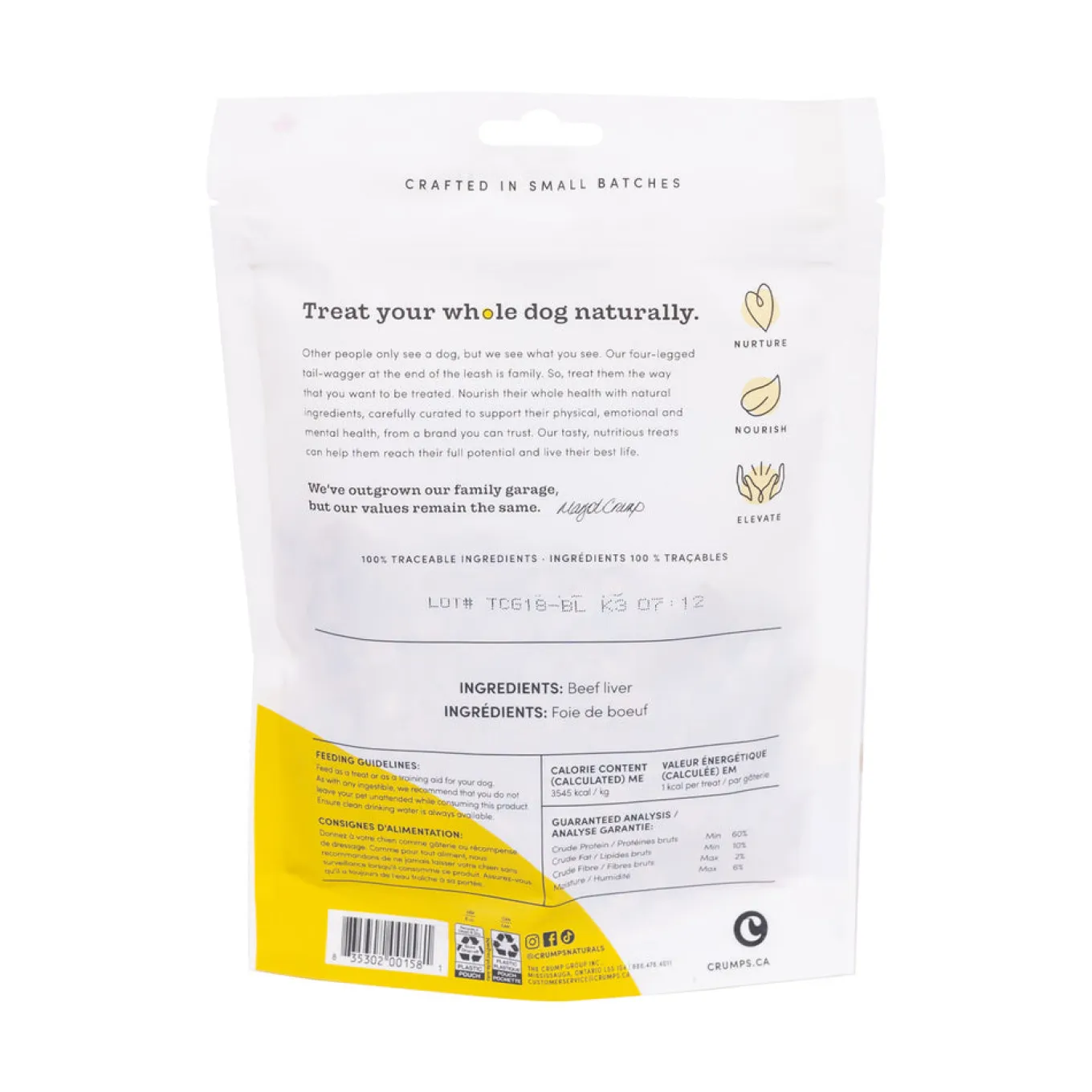 Crumps Freeze-Dried Beef Liver Mini Trainers 55 g