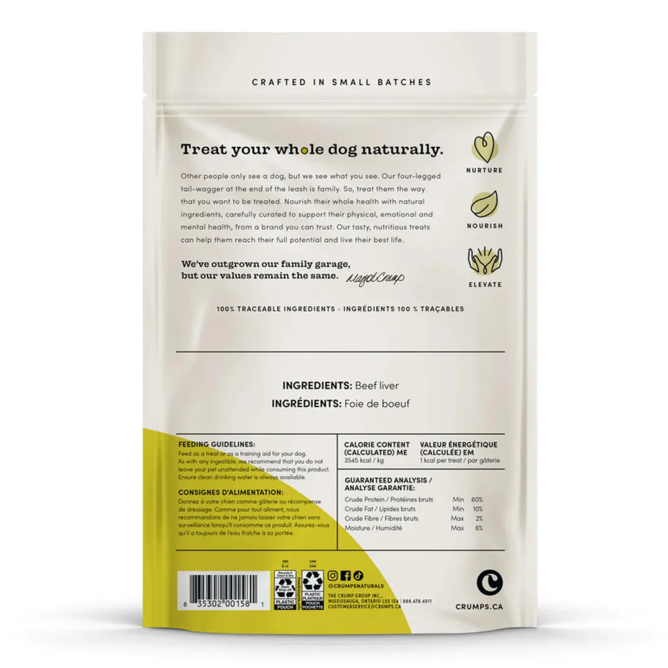 Crumps Freeze-Dried Beef Liver Mini Trainers 126 g