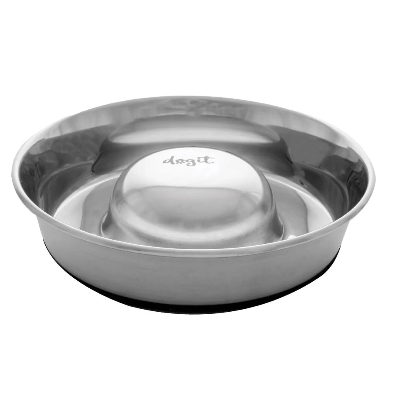 Dogit Stainless Steel Non-Skid Slow Feed Dog Bowl