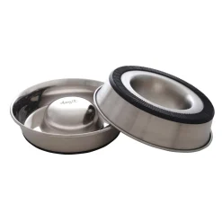 Dogit Stainless Steel Non-Skid Slow Feed Dog Bowl