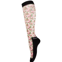 Dreamers & Schemers Pink Tally Ho Boot Socks