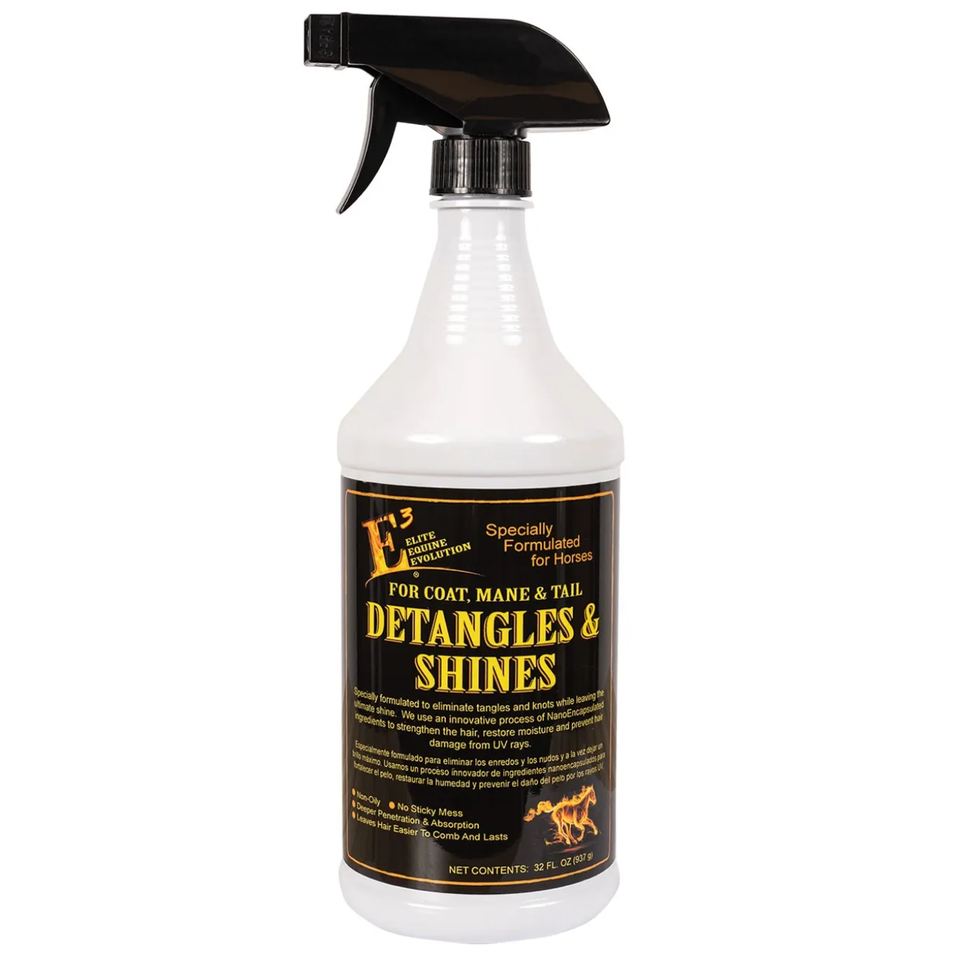 E3 Elite Equine Detangler & Shine 946 mL