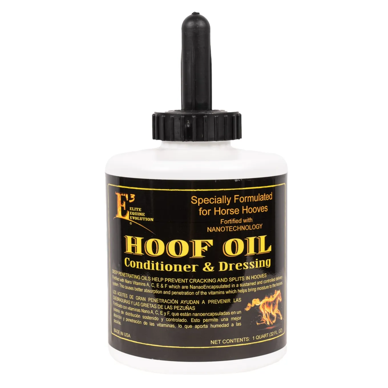 E3 Elite Equine Hoof Oil 946 mL