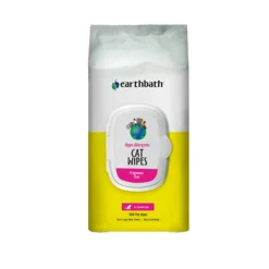 Earthbath Hypoallergenic Cat Fragrance Free Grooming Wipes - 100 Count