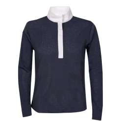 Elation Platinum Sicily Perforated Long Sleeve Show Shirt - Kids'