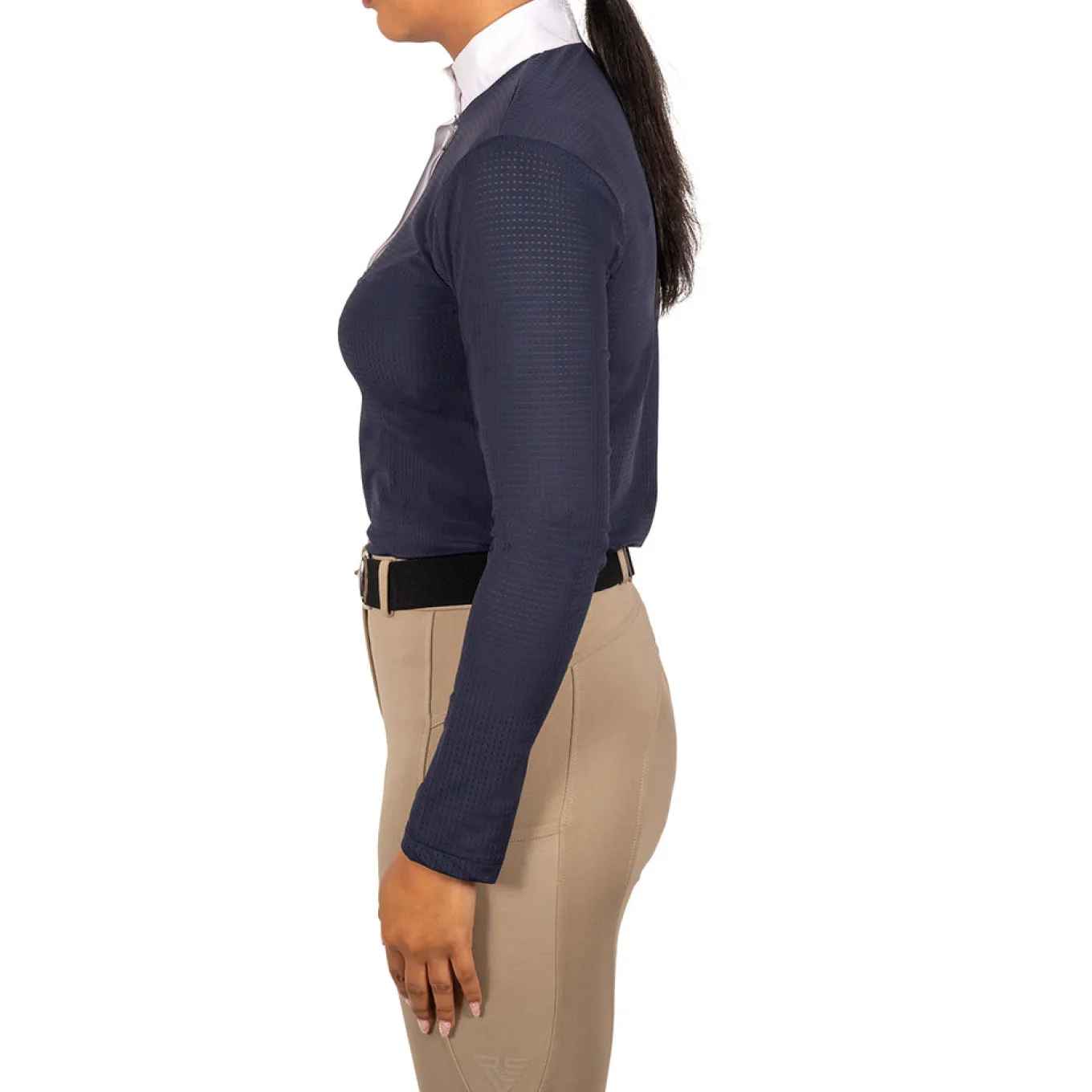 Elation Platinum Sicily Perforated Long Sleeve Show Shirt