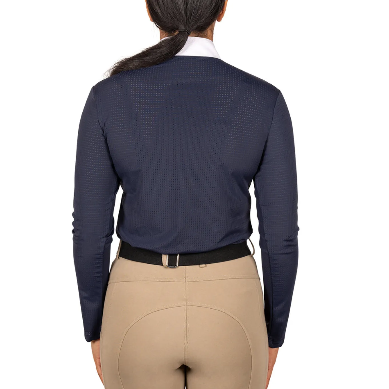 Elation Platinum Sicily Perforated Long Sleeve Show Shirt