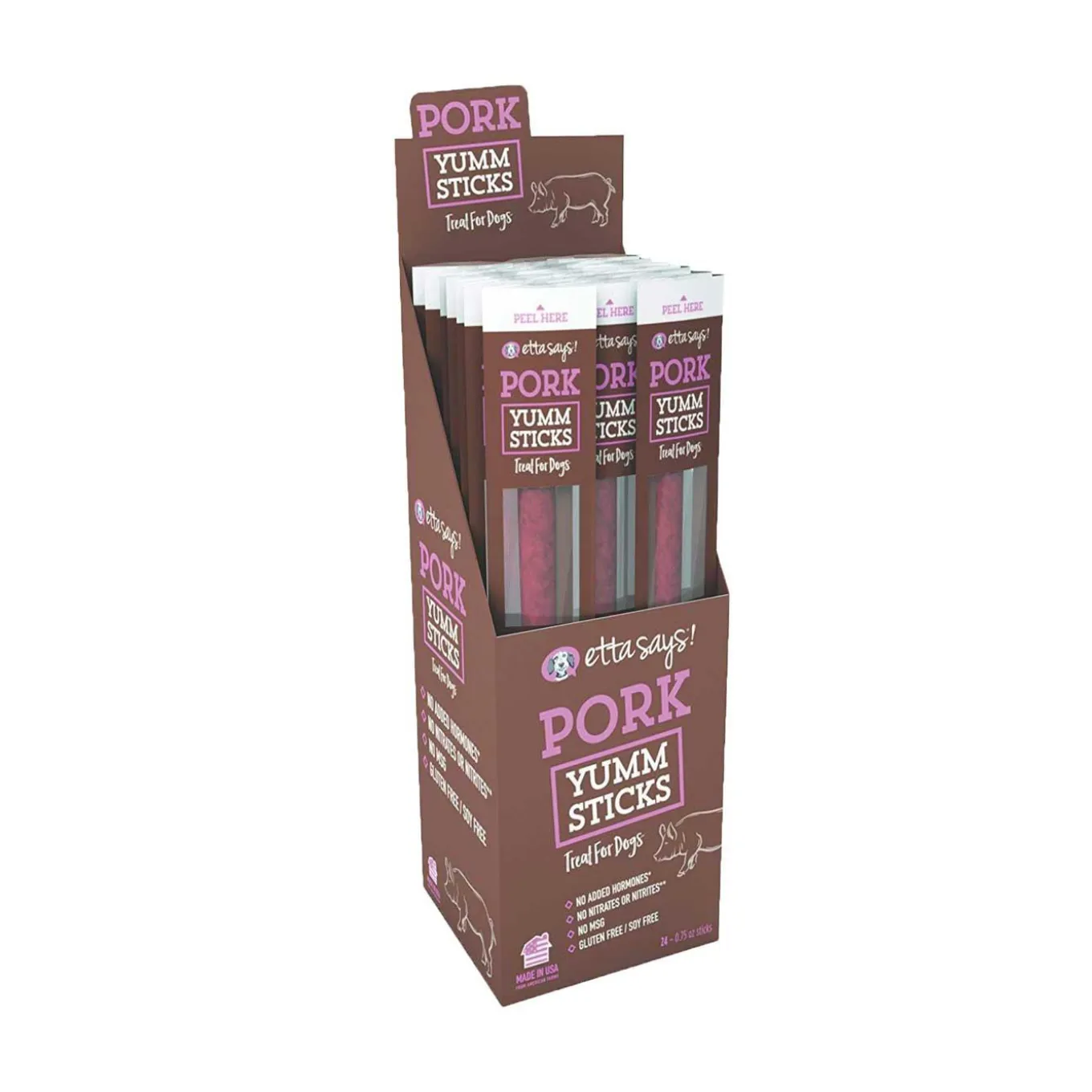 Etta Says! Yumm Pork Stick Dog Chew 21 g