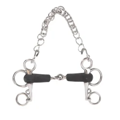 EvoEq Tom Thumb Jointed Rubber Pelham Bit