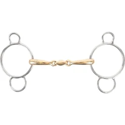 EvoEq Universal Curved Mouth Double Jointed Bit W/ Lozenge