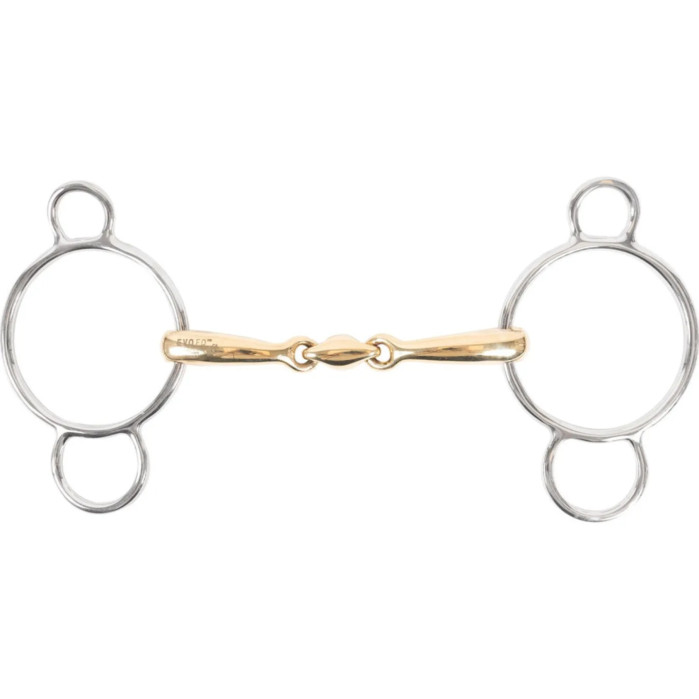 EvoEq Universal Curved Mouth Double Jointed Bit W/ Lozenge
