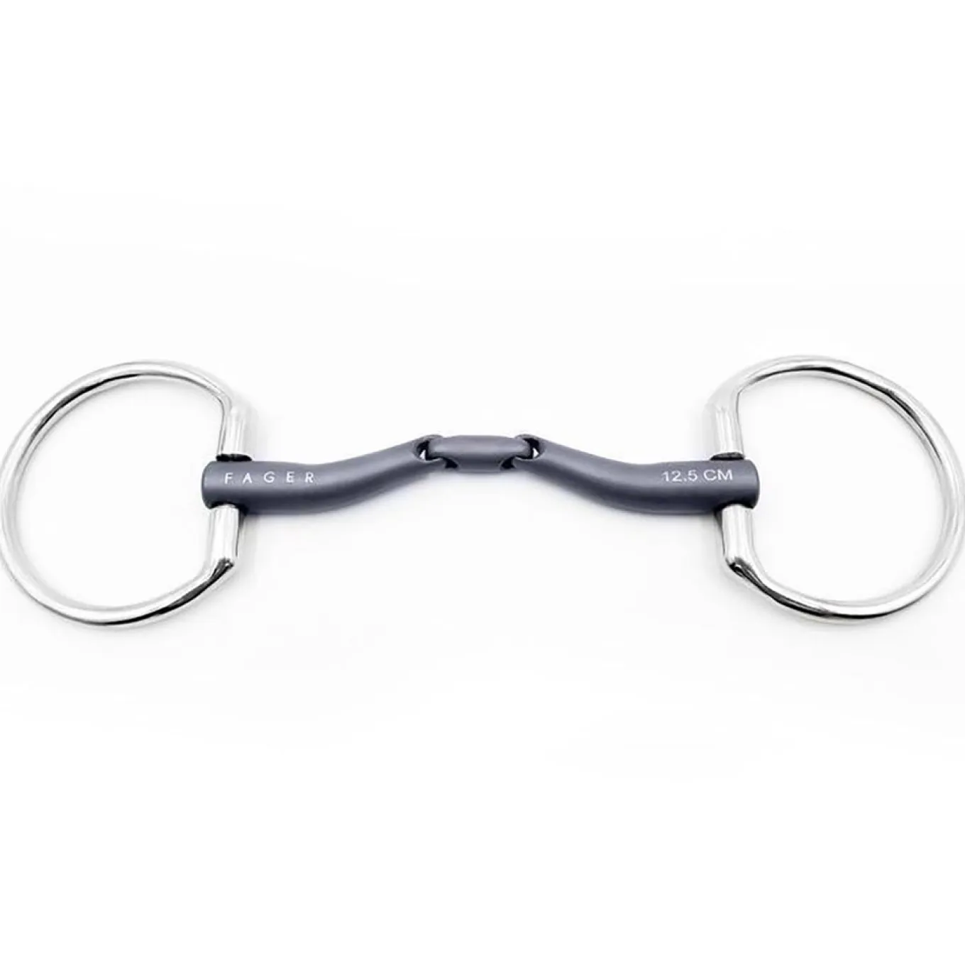 Fager Maria Titanium Low Port Double Jointed Eggbutt Bit