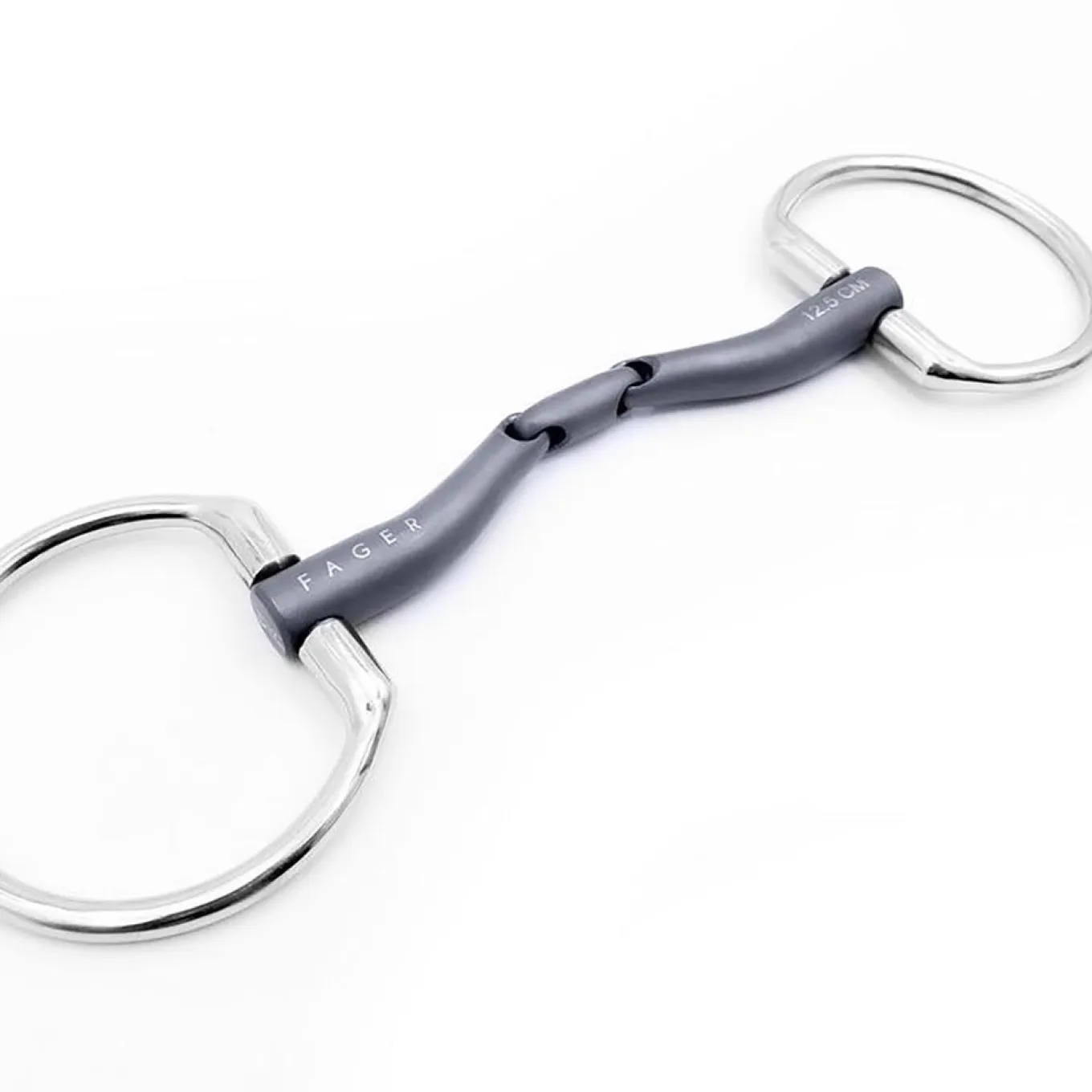 Fager Maria Titanium Low Port Double Jointed Eggbutt Bit