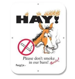 Fergus No Smoking Barn Sign