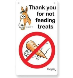 Fergus No Treats Stall Sign