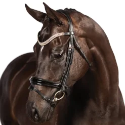 FFE Couture Patent Dressage Snaffle Bridle