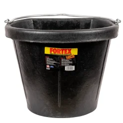 Fortex Rubber Flat Back Bucket 17 L