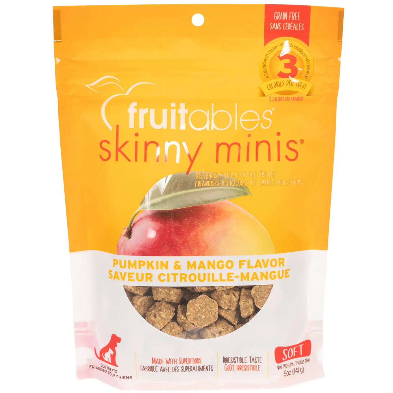 Fruitables Skinny Minis Chewy Pumpkin & Mango Dog Treats 141 g