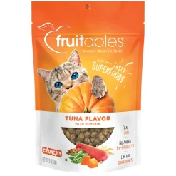 Fruitables Wildly Natural Tuna & Pumpkin Crunchy Cat Treats 70 g