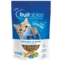 Fruitables Wildly Natural Chicken & Blueberry Crunchy Cat Treats 70 g