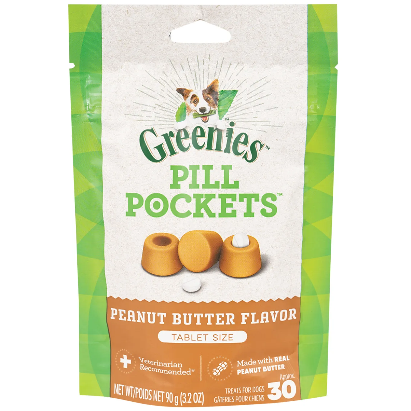 Greenies Pill Pockets Peanut Butter Dog Tablets 90 g
