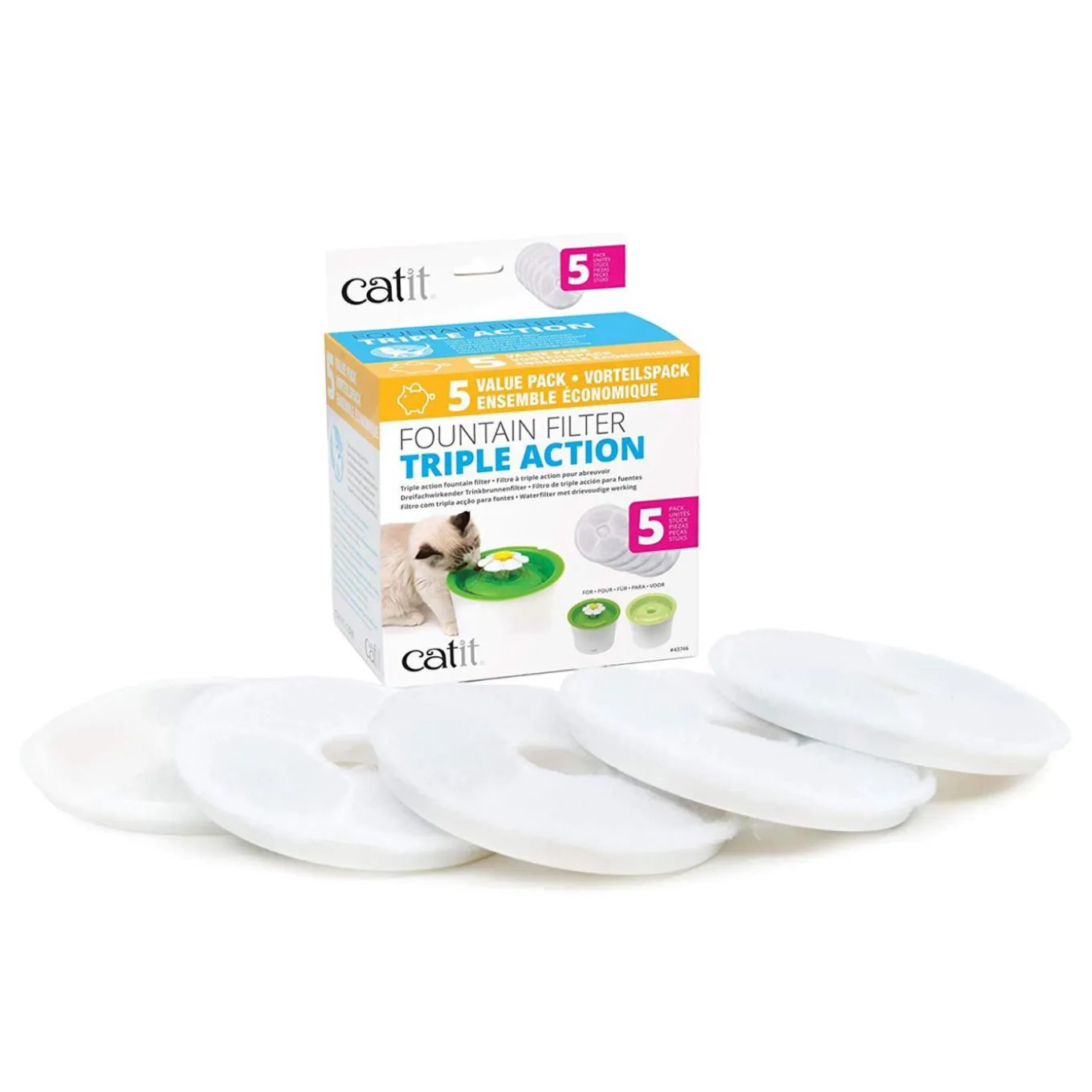 Hagen Catit Flower LED Fountain Replacement Filter